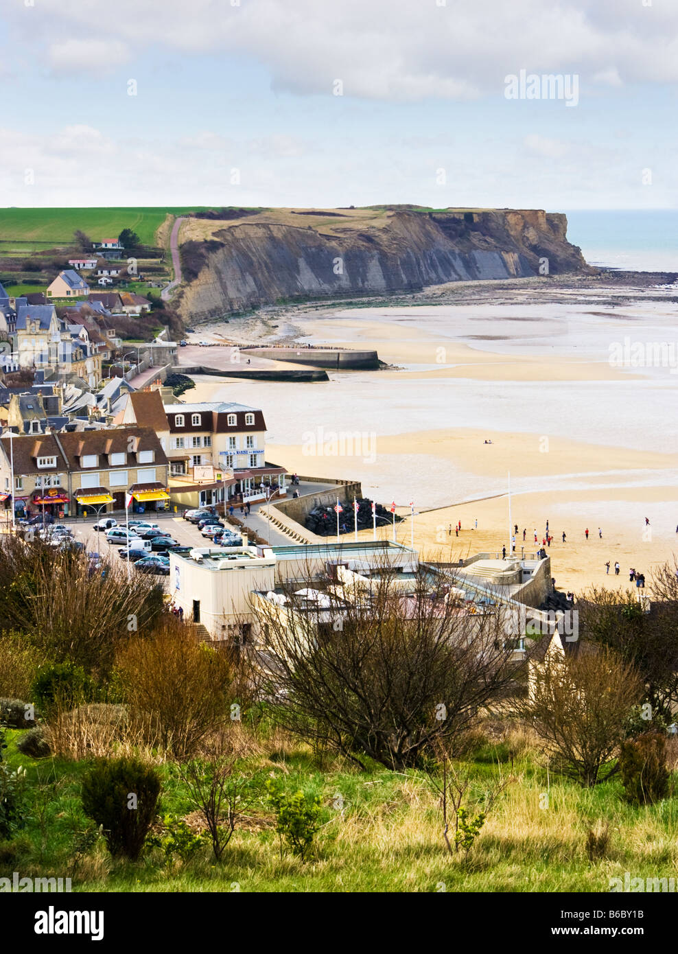 Arromanches Les Bains, Normandy, France - town on the D Day World War 2 Gold Beach Stock Photo