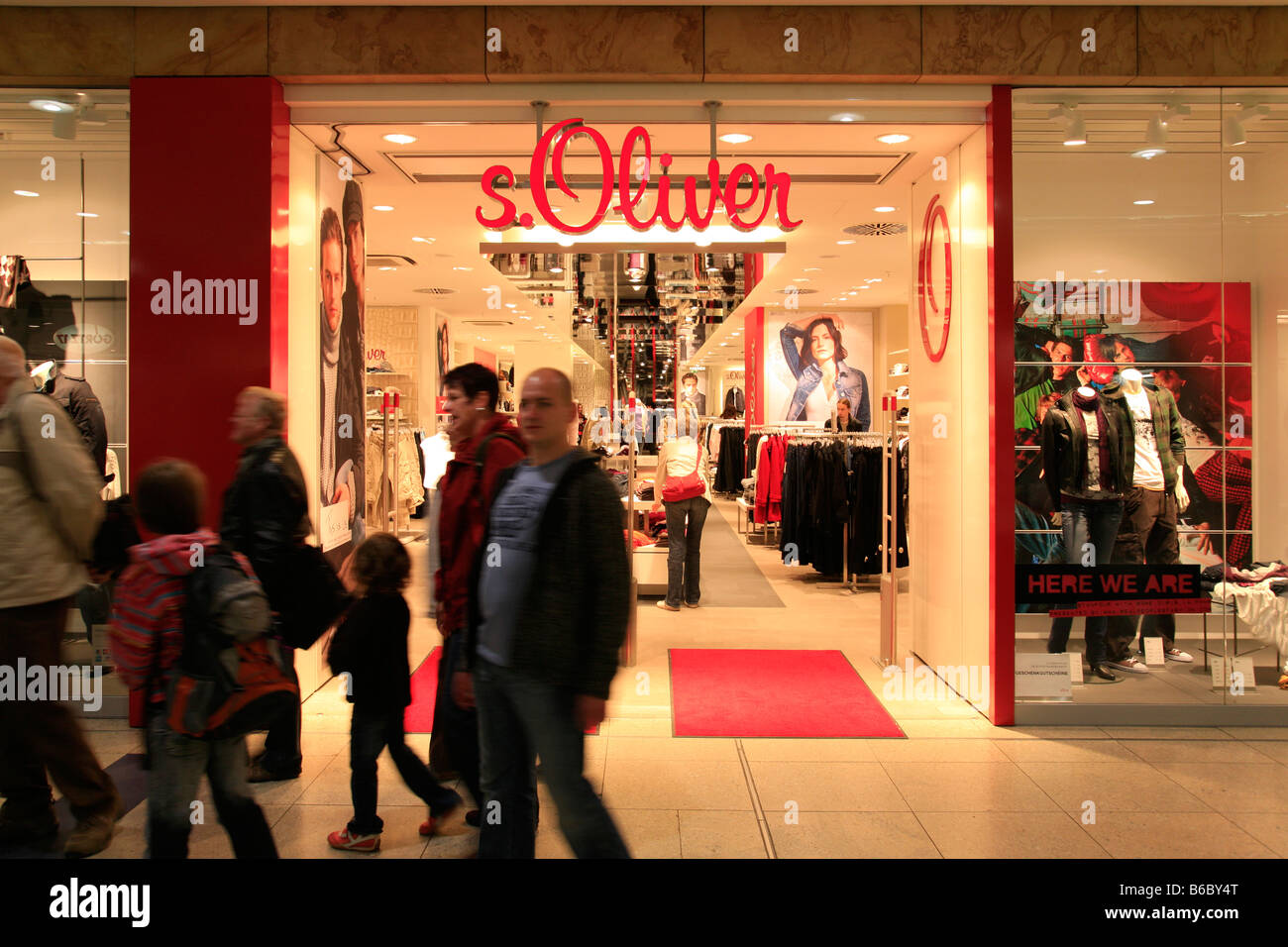 fashion store s.Oliver at 'Promenaden' in the central station of Leipzig , Germany Stock Photo
