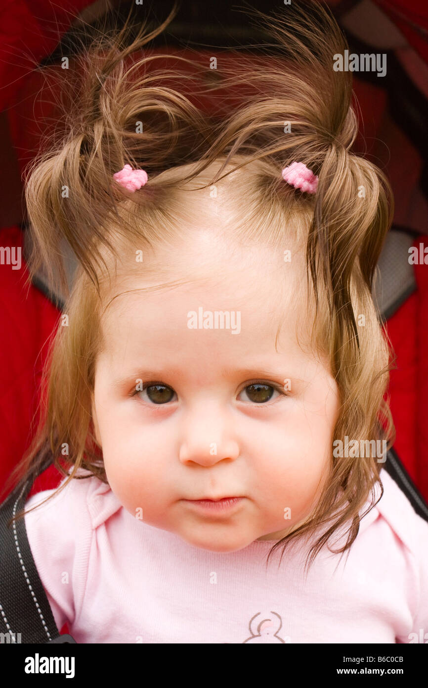 Baby girl 8 months portrait Stock Photo