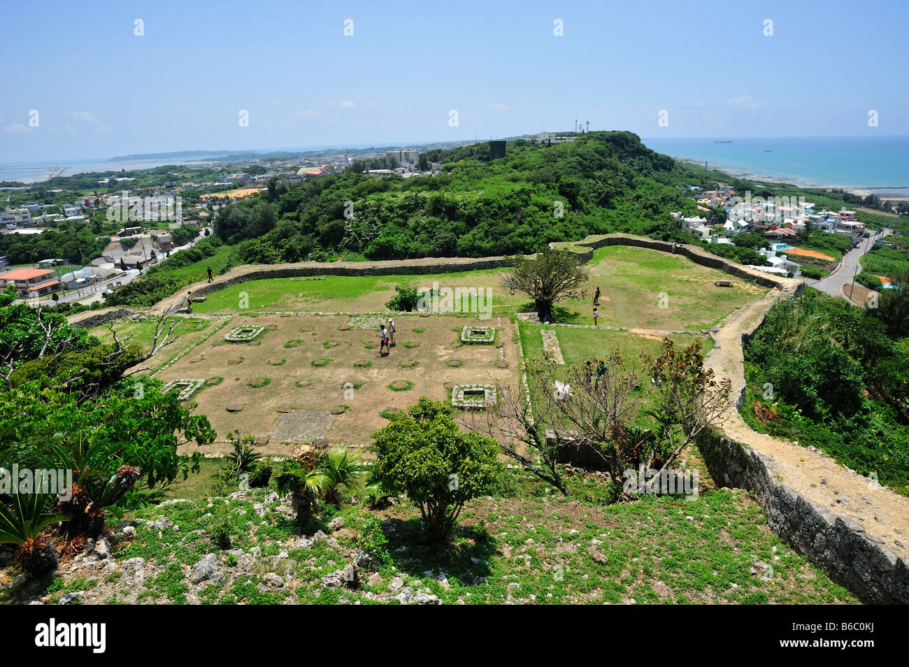 katsuren gusuku, katsuren, nakagami district, okinawa, japan Stock Photo