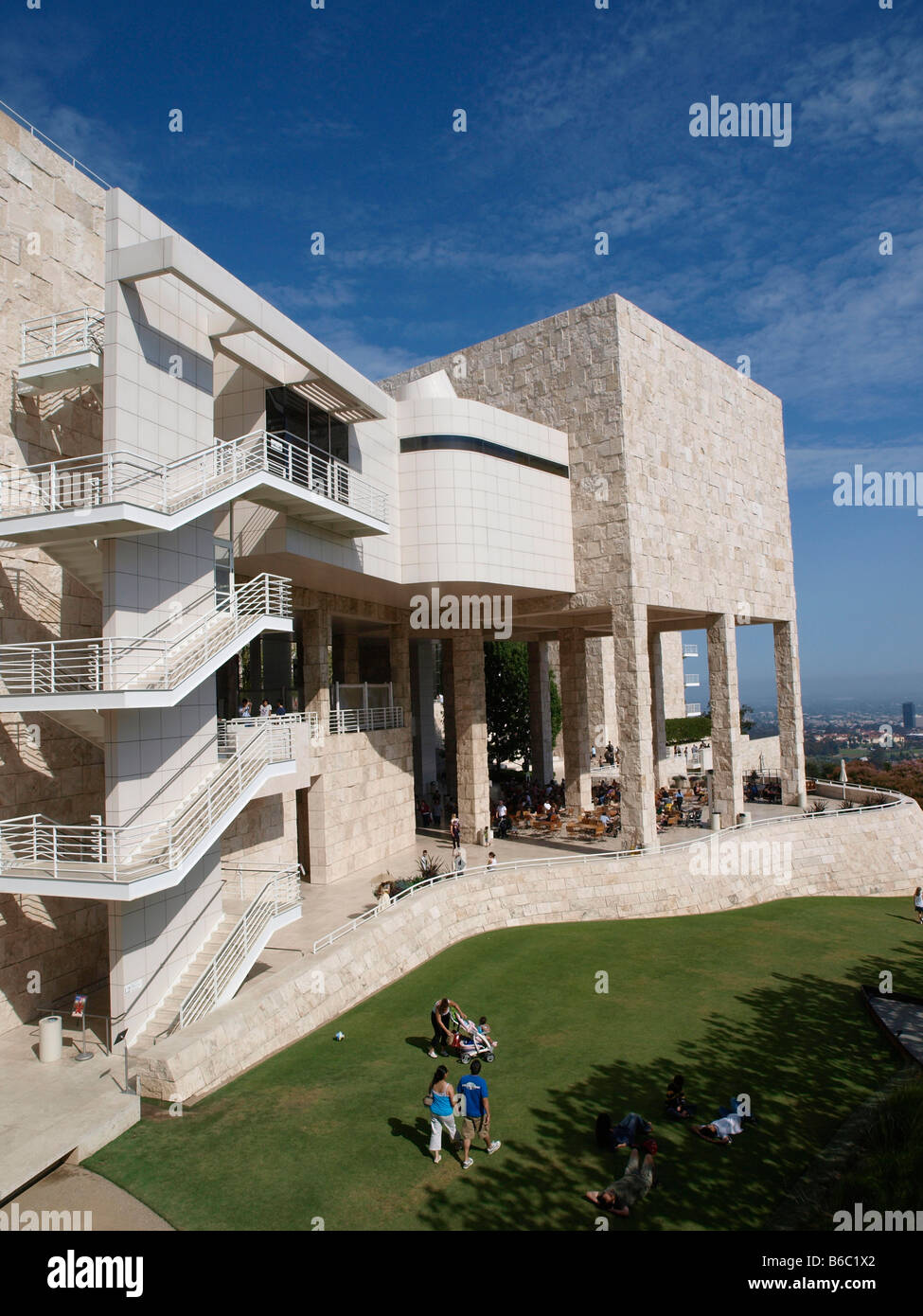J Paul Getty Museum 1200 Getty Centre Drive Los Angeles CA Stock Photo