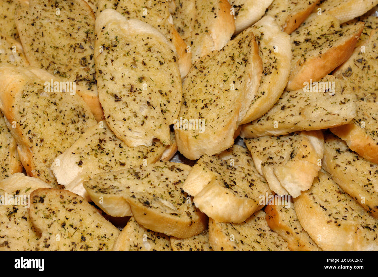 Garlic bread Stock Photo