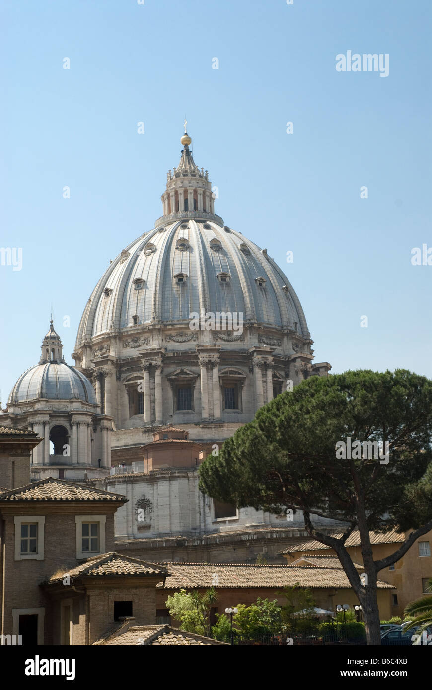 Saint Peters Dome from Vatican Museum Rome Stock Photo Alamy