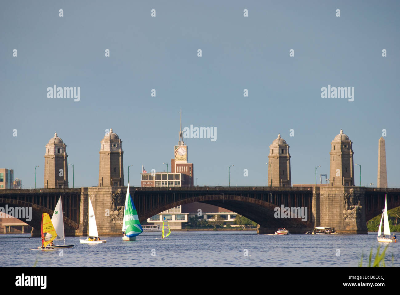 Longfellow Bridge at Boston, Massachusetts Stock Photo