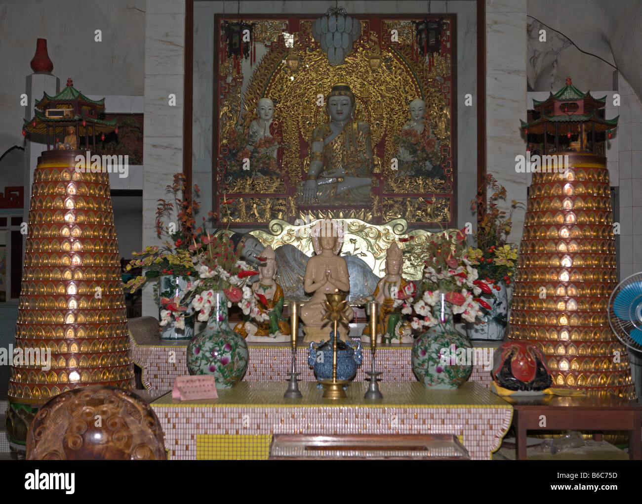 Sam Poh Tong temple, Ipoh, Perak Stock Photo