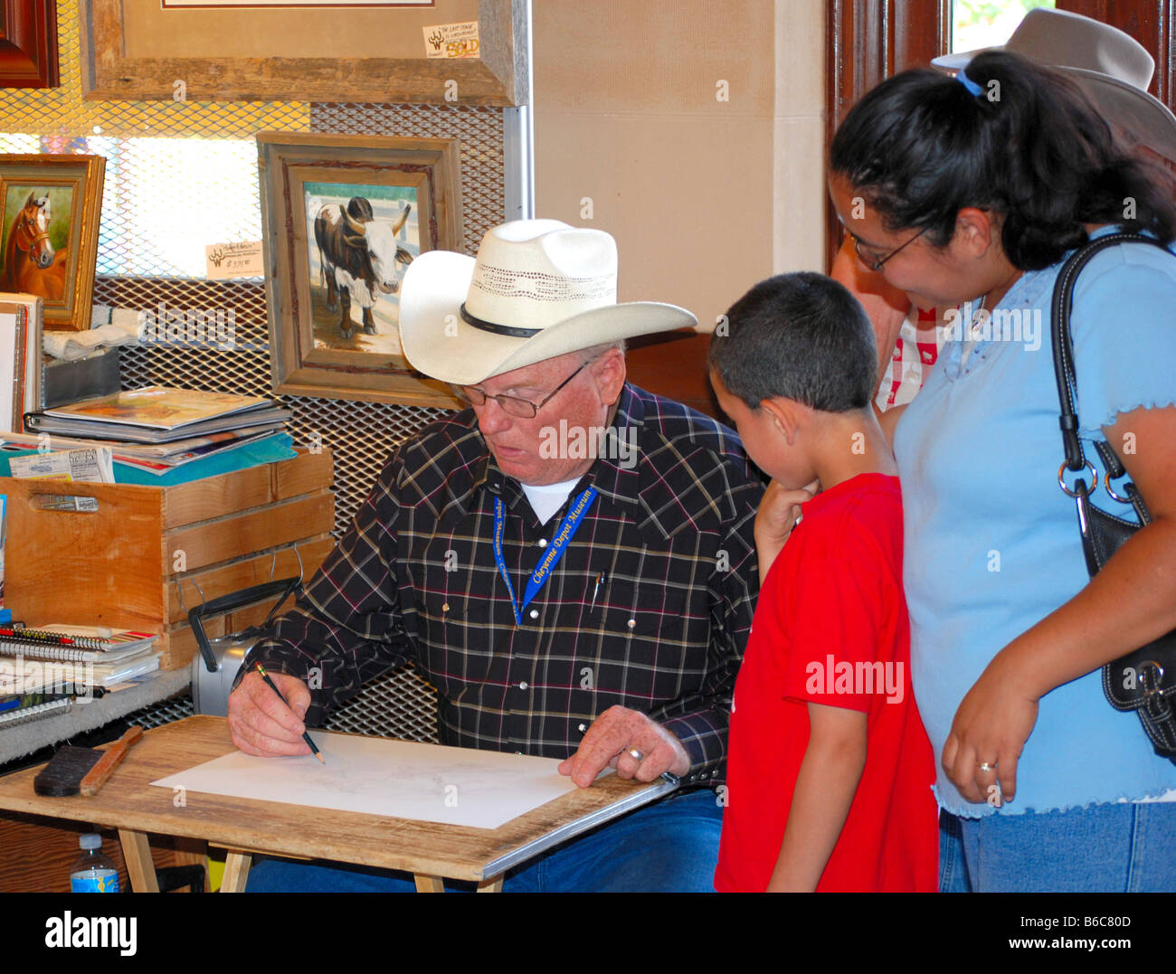 Cowboy teaching hi-res stock photography and images - Alamy