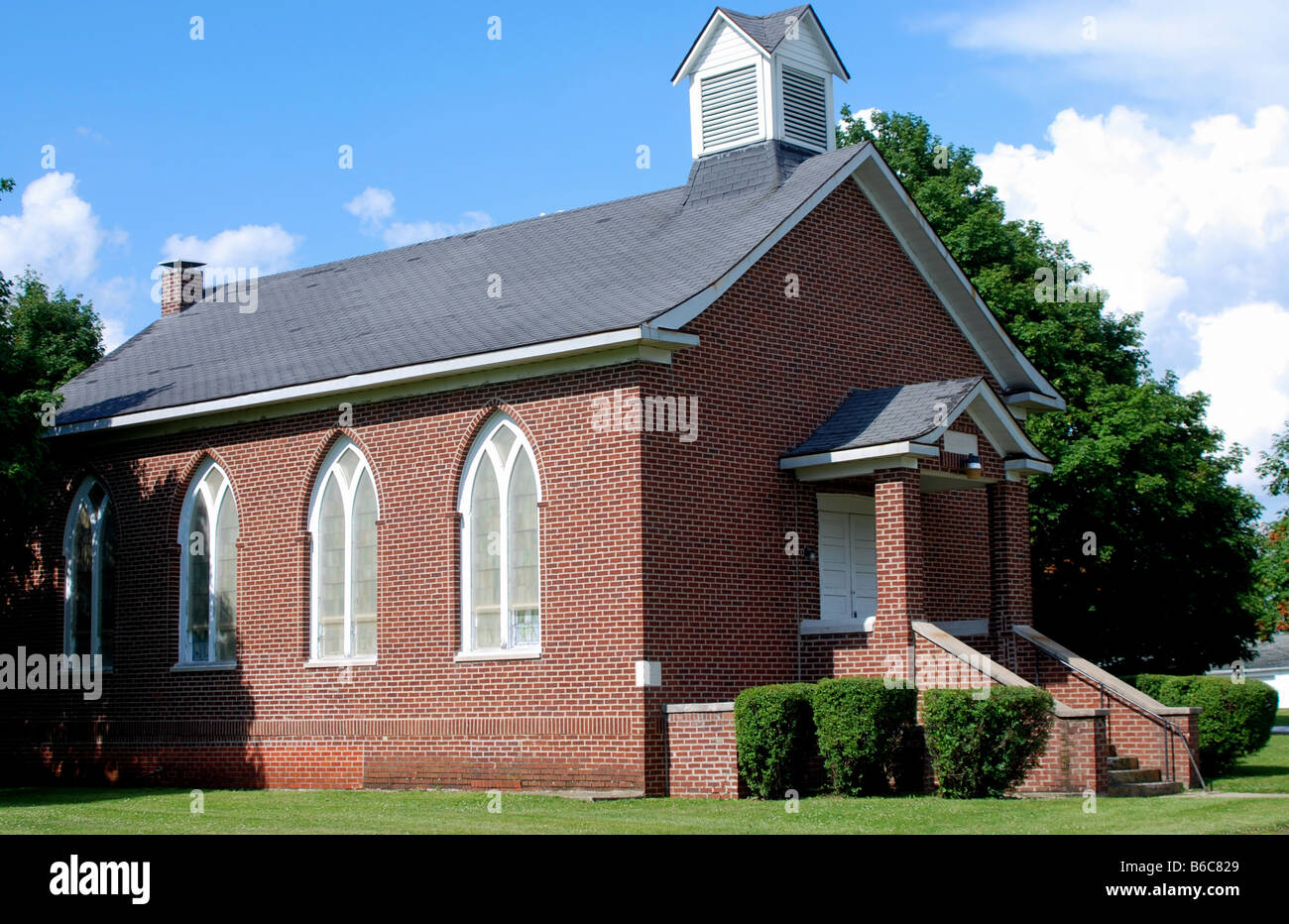 A Baptist Church in Illinois Stock Photo