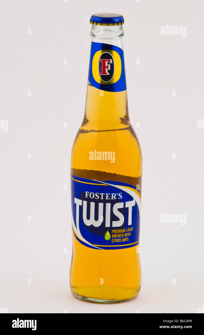 Fosters Twist lager brewed with citrus hops sold in the UK Stock Photo