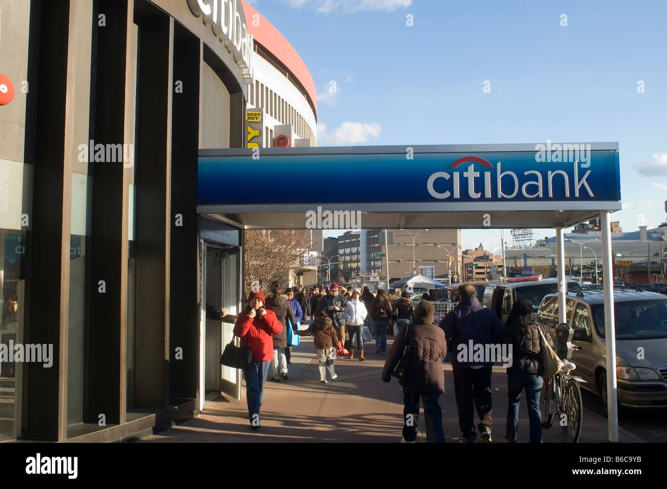A Citibank branch is seen in the New York borough of Queens Stock Photo Alamy