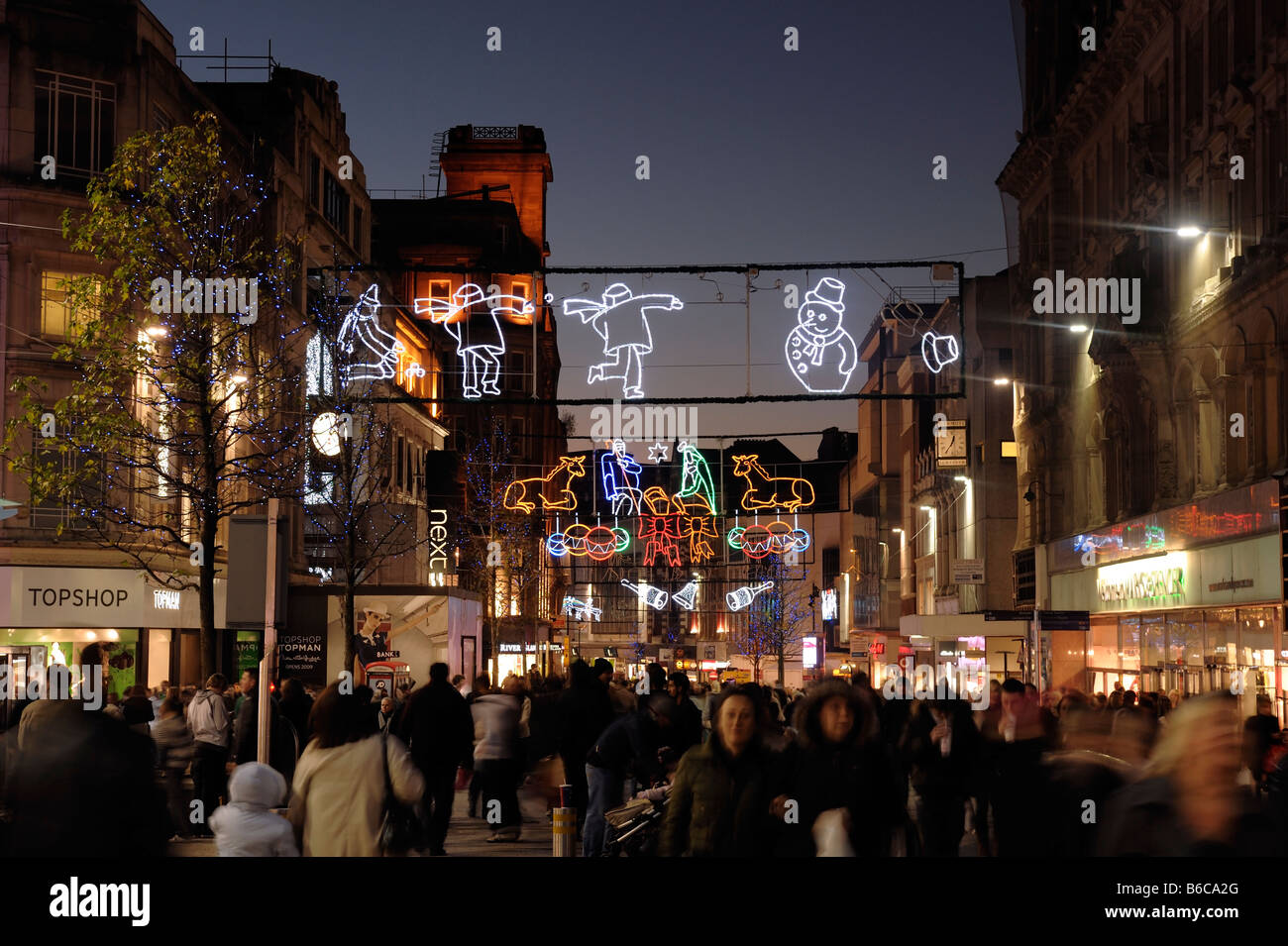 Liverpool christmas lights hi-res stock photography and images - Alamy