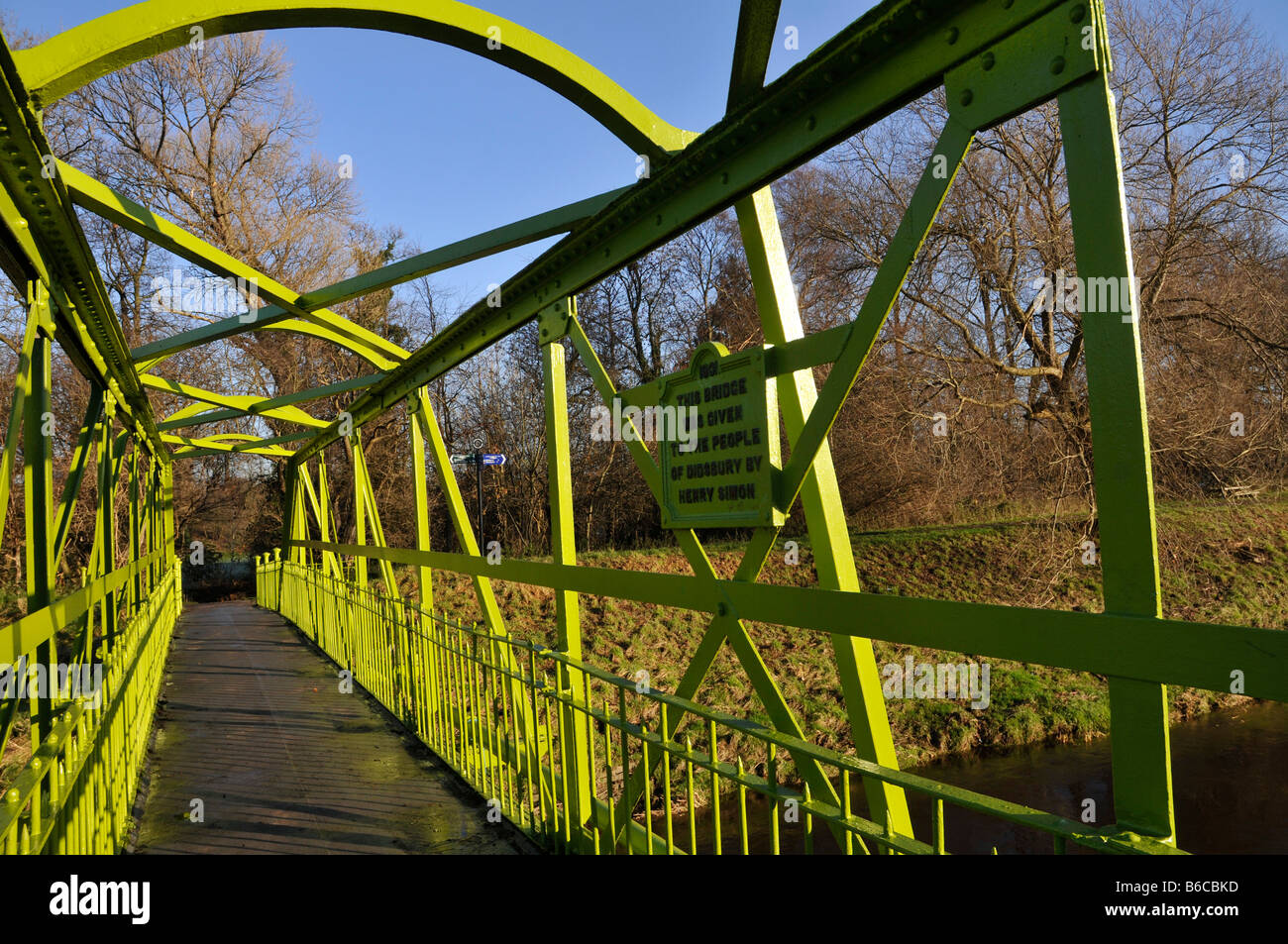 simon bridge at didsbury bridging the river mersey Stock Photo Alamy