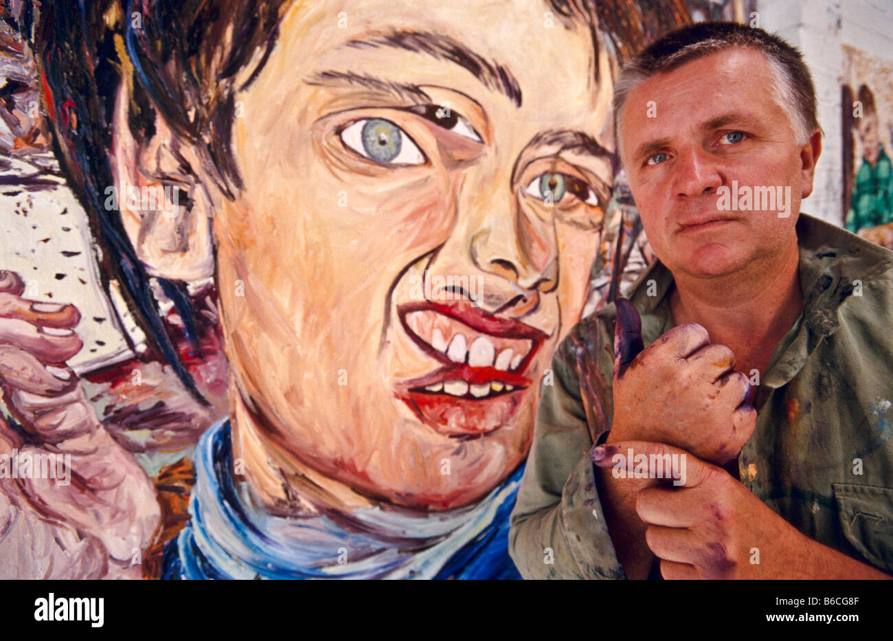 Australian artist George Gittoes Stock Photo