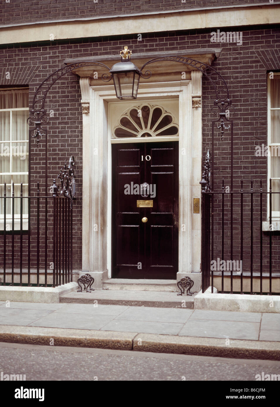10 Downing Street Door Stock Photo