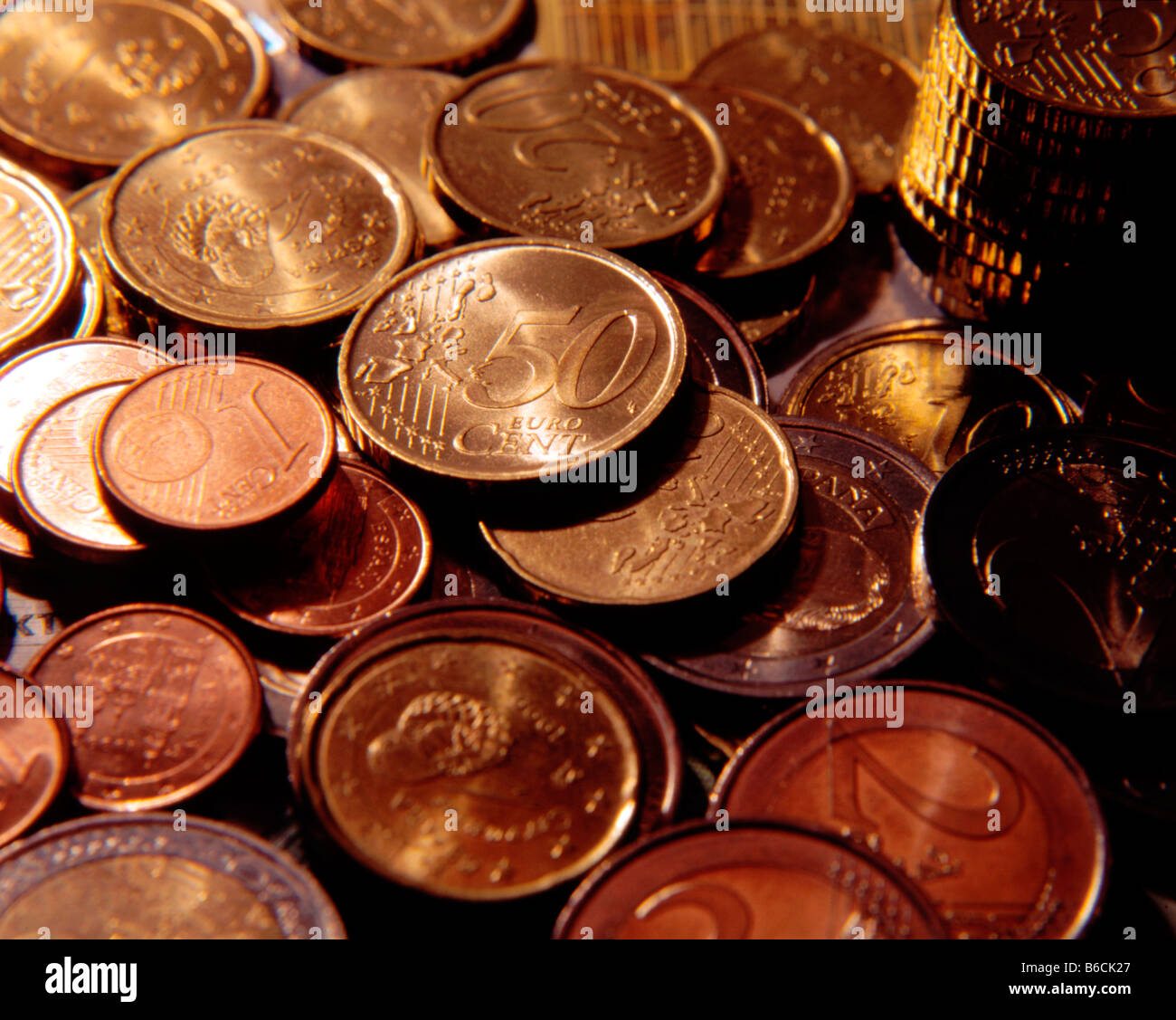 Euro coins. Stock Photo