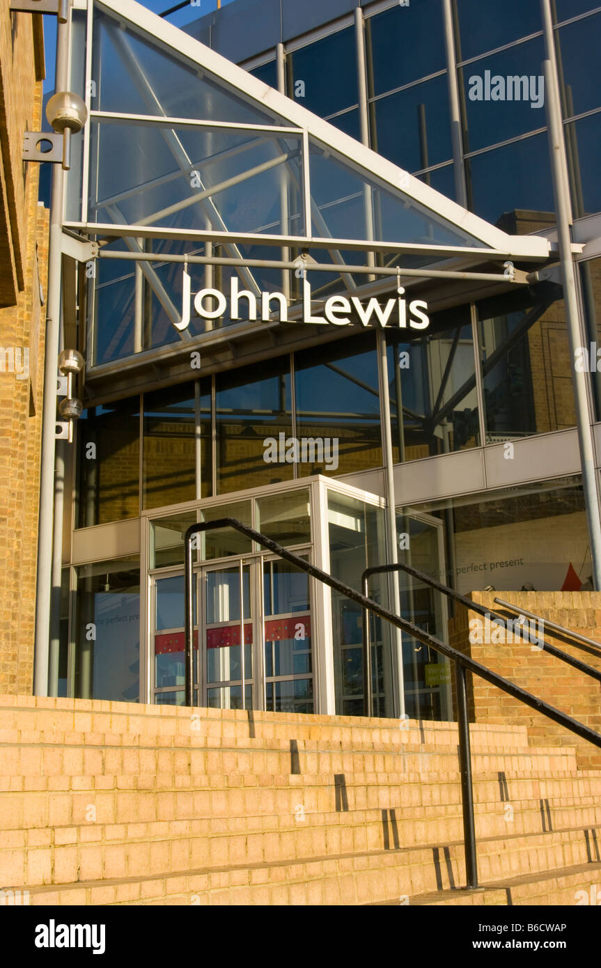 Entrance To John Lewis Store shop Kingston Upon Thames Surrey Stock Photo
