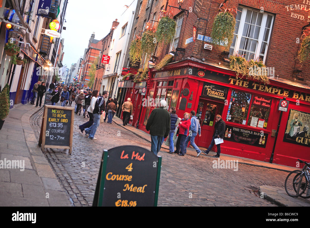 Dublin,  Temple Bar, Christmas Stock Photo
