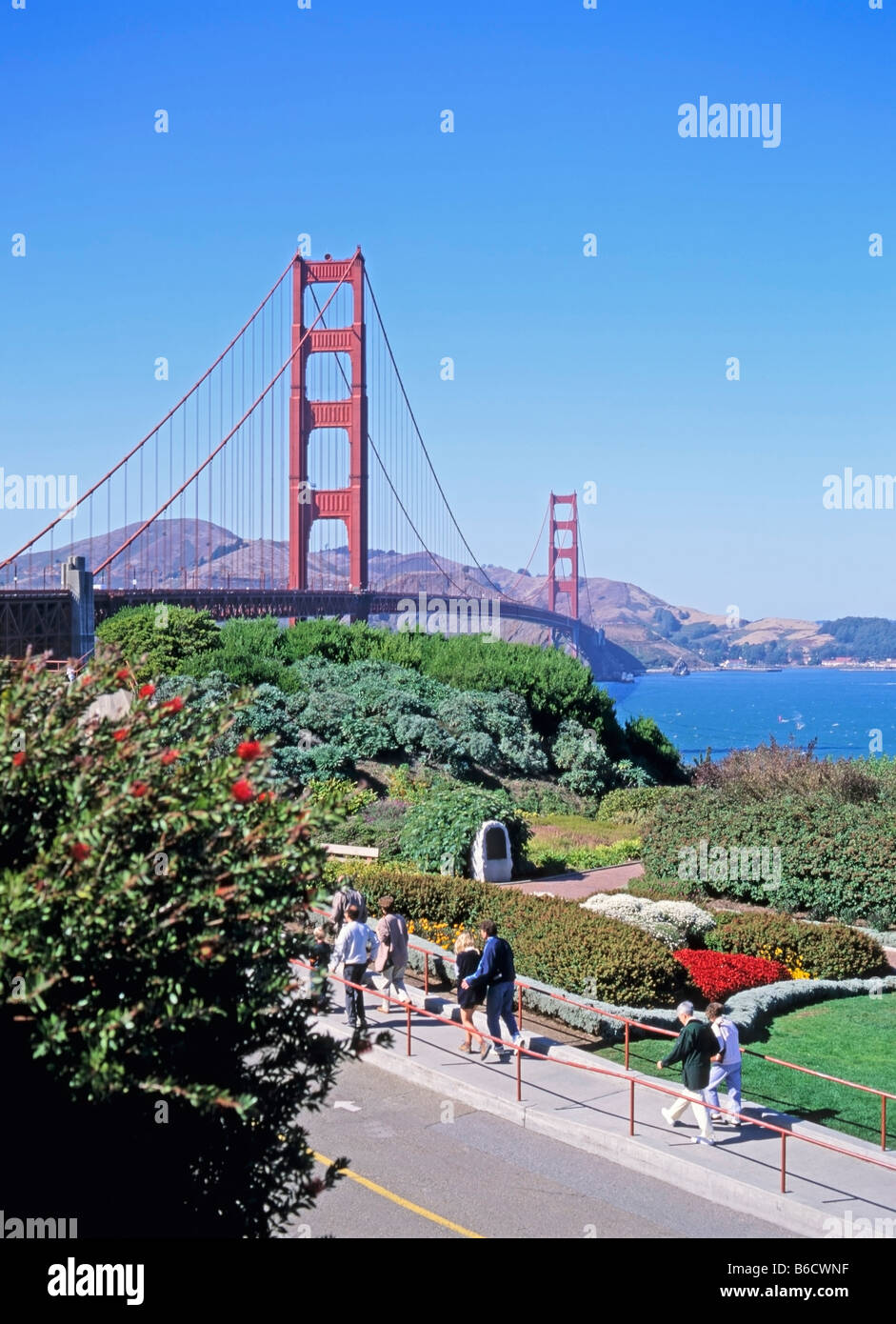 California, San Francisco, Golden Gate Bridge. Stock Photo