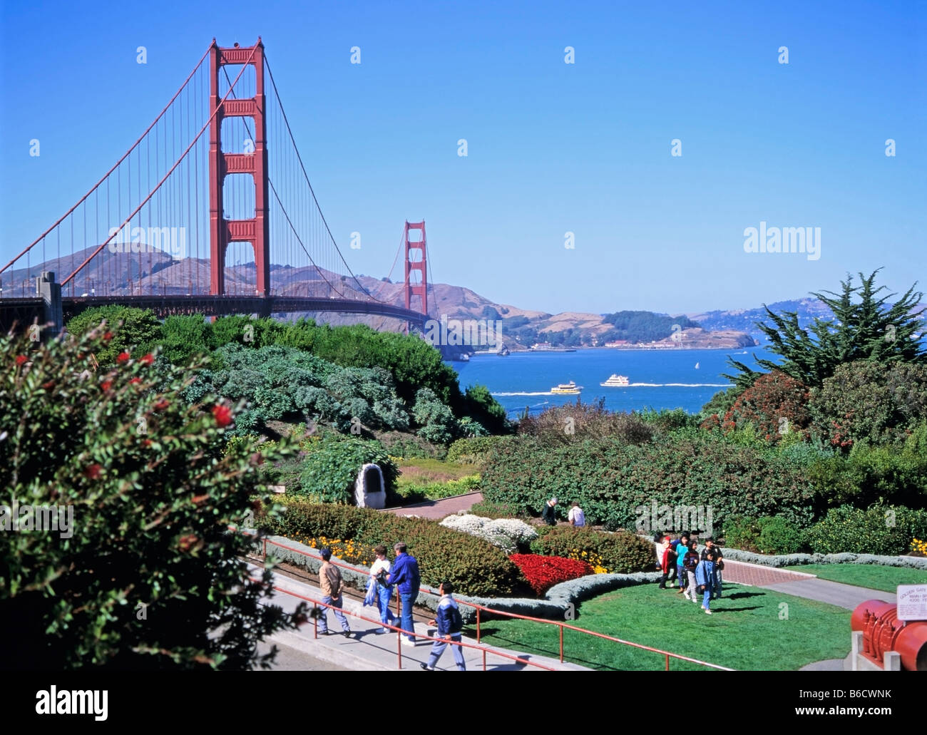 California, San Francisco, Golden Gate Bridge Stock Photo