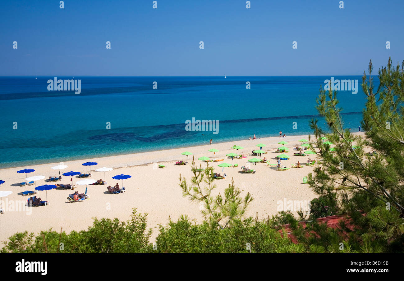 Europe, Greece, Kefalonia, Skala Beach Stock Photo