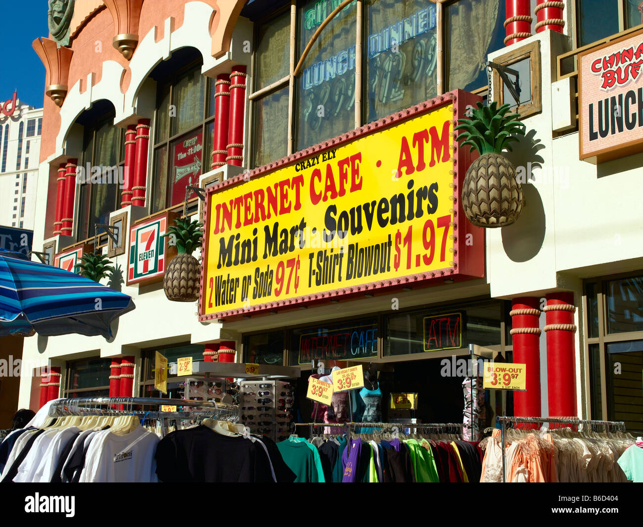 Las Vegas Strip Cafe Stock Photo Alamy