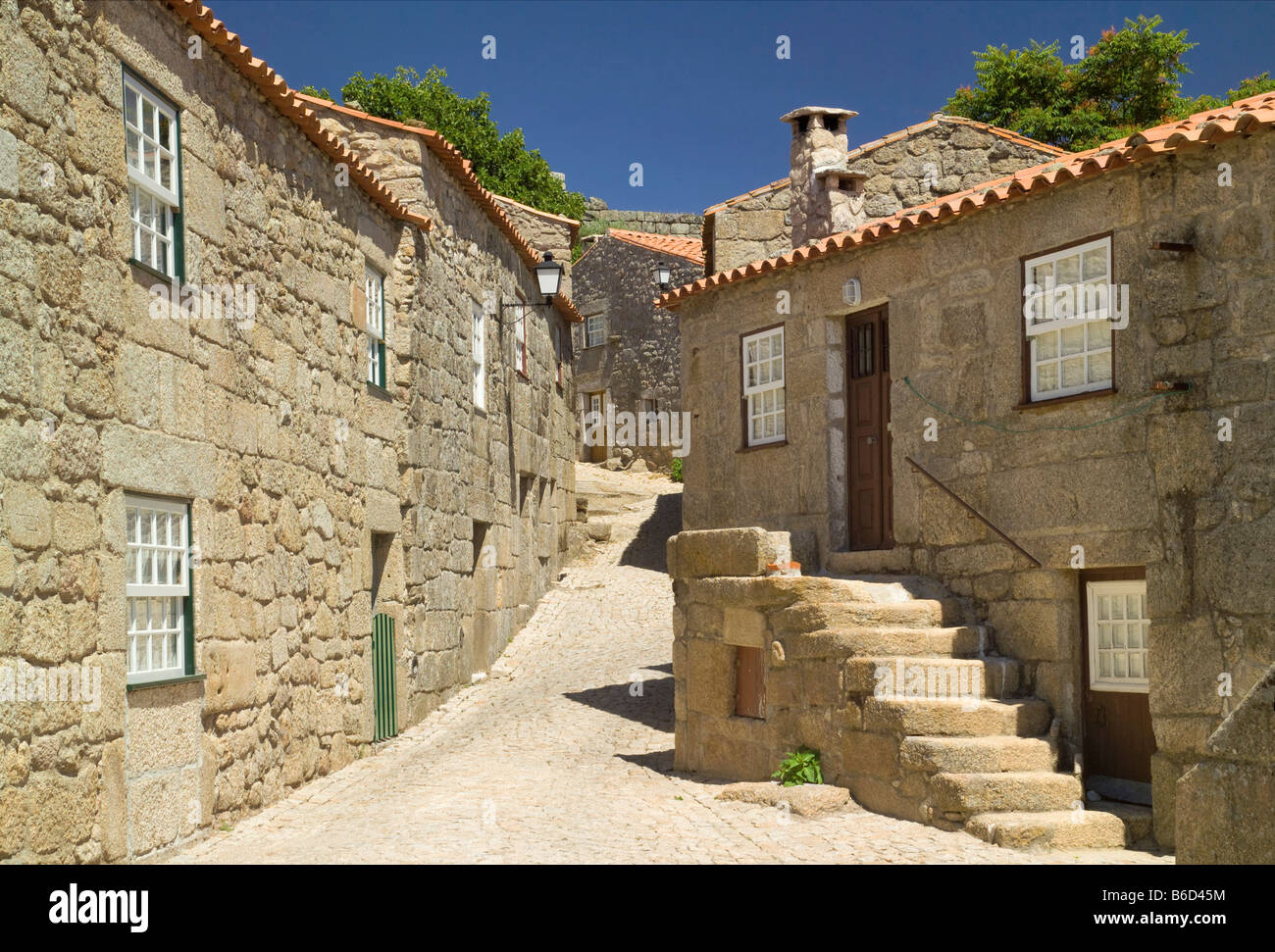 Medieval Walled Village Of Sortelha Near Covilha Stock Photo