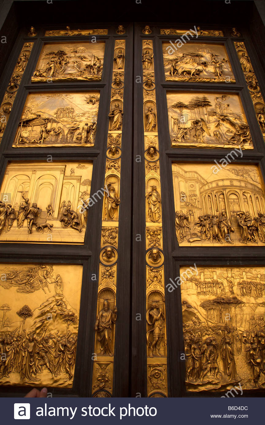 Florence Baptistry Doors Stock Photo 21187192 Alamy