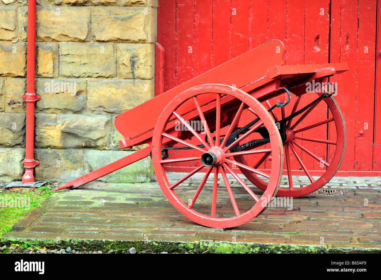 Horse Cart at Goathland Station Yorkshire UK Stock Photo Alamy