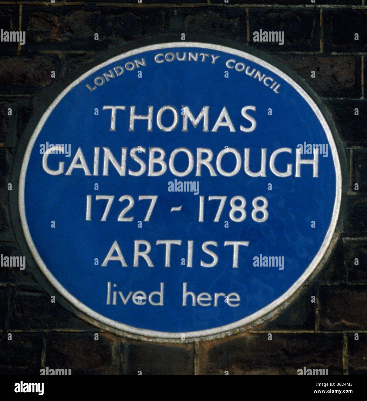 Schomberg House Gainsborough Plaque Stock Photo Alamy