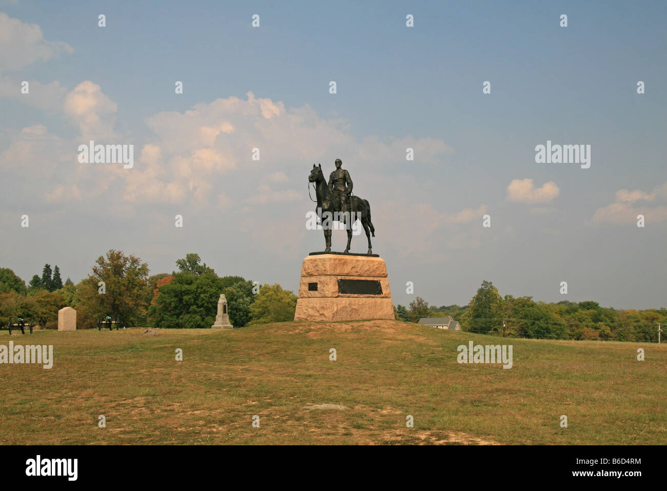 The statue of General Major General Gordon Meade on his horse