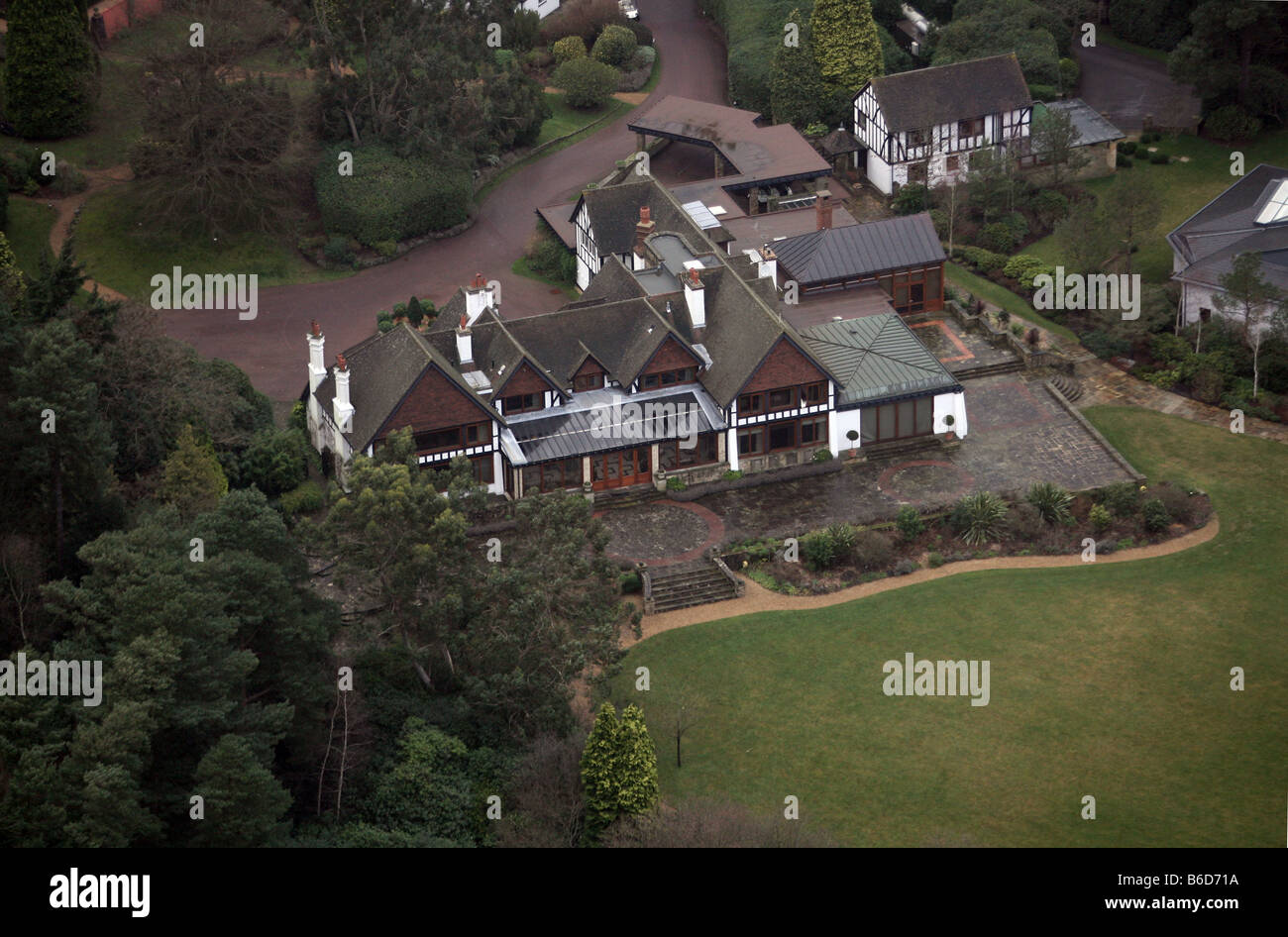 Former home of Russian billionaire and Chelsea FC owner Roman Abramovich, Fyning Hill Estate, West Sussex, England Stock Photo