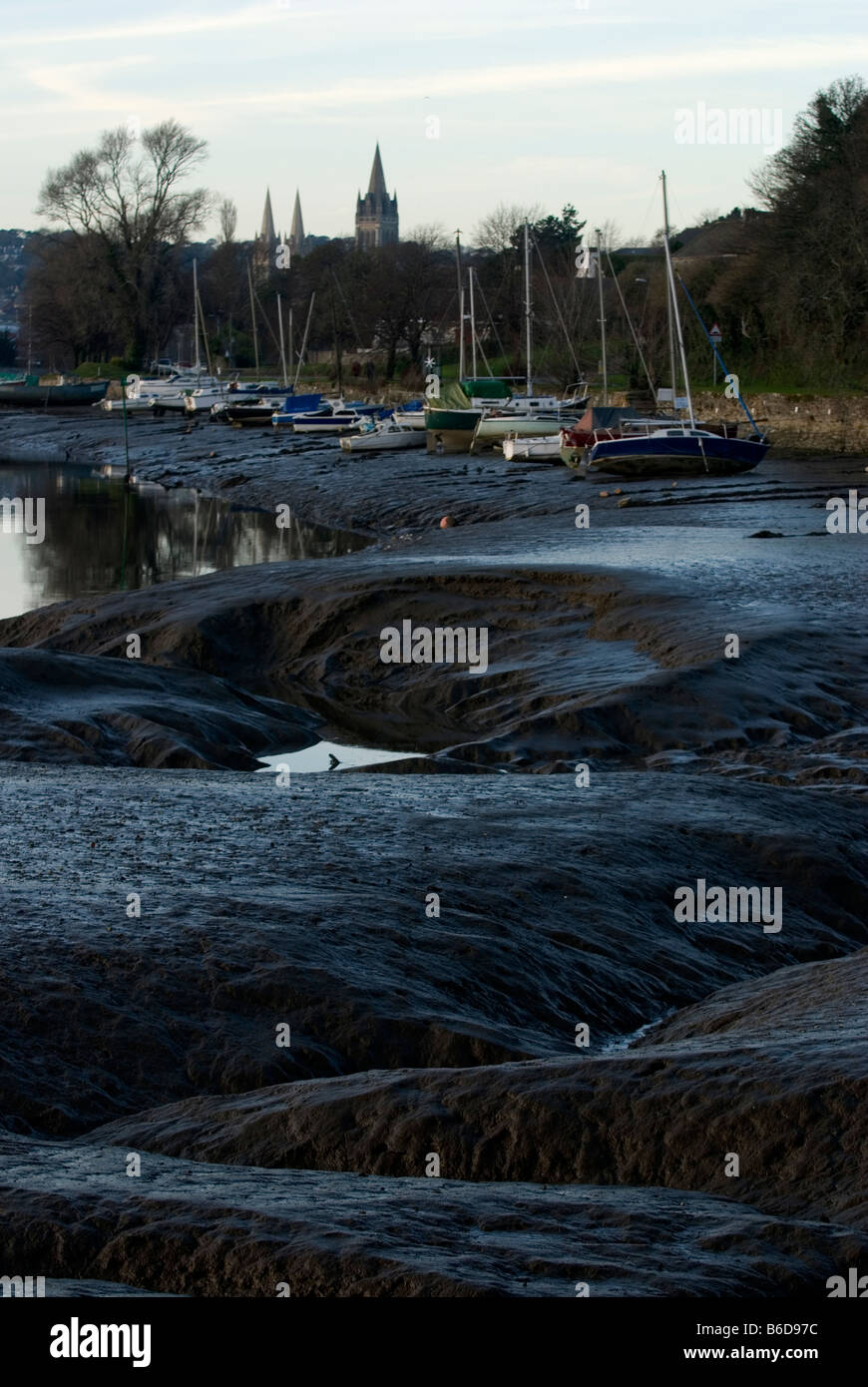 Truro river Malpas, Cornwall, England Stock Photo Alamy