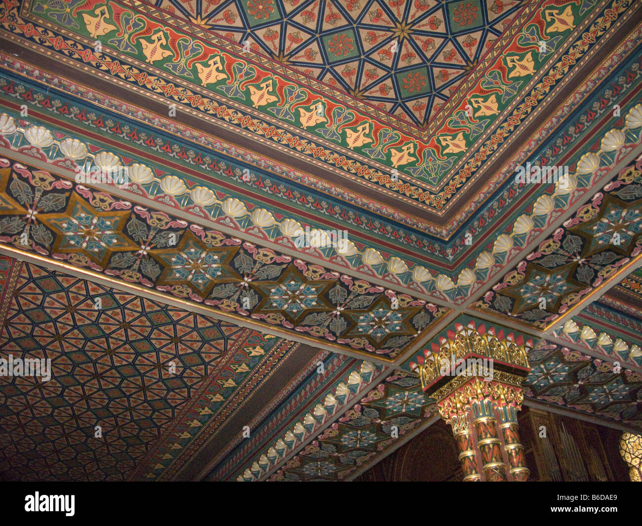 Ceiling Spanish Synagogue Jewish Quarter Prague Czech