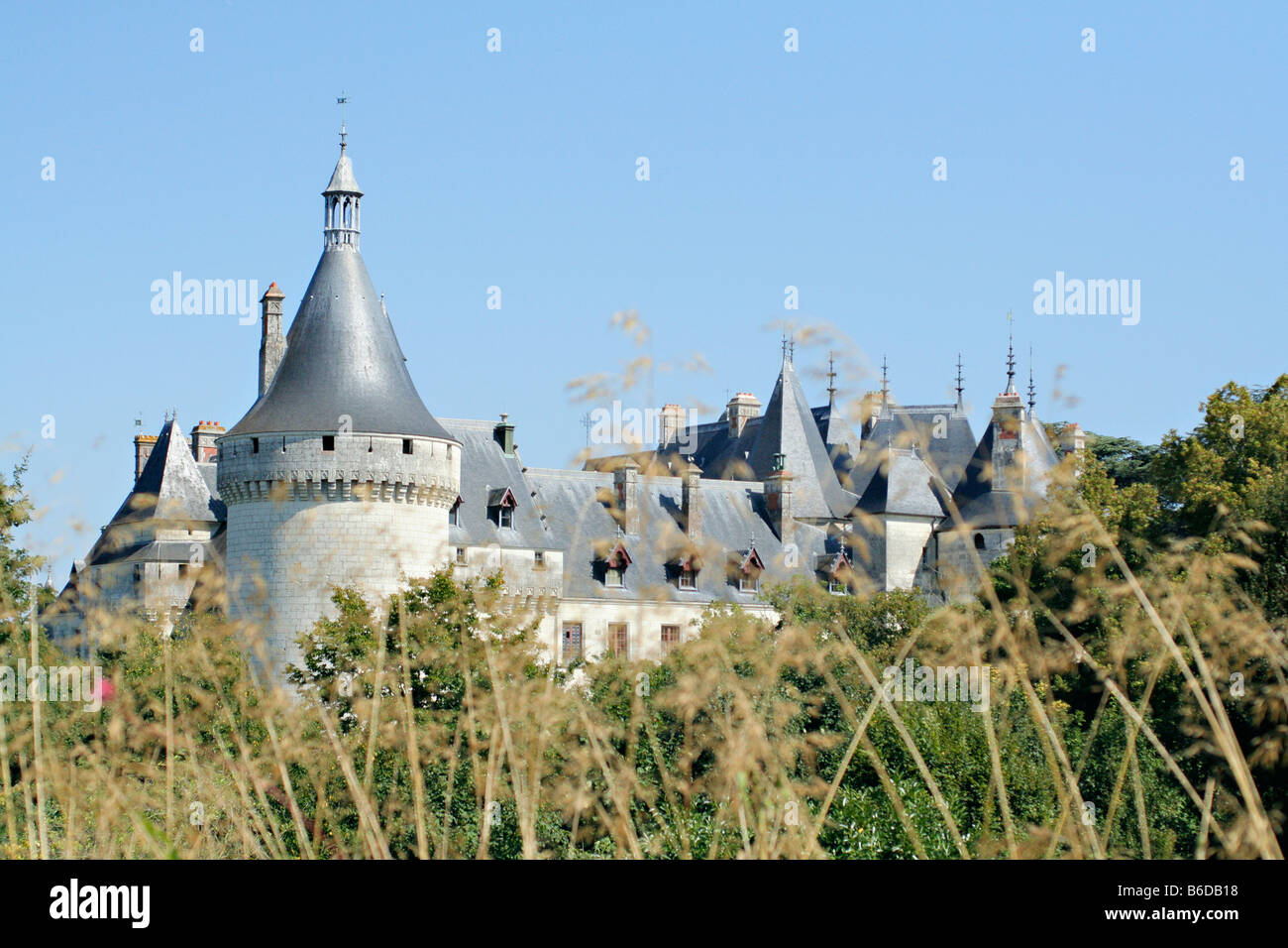 CHATEAU OF CHAUMONT SUR LOIRE 2008 from the demonstration gardens Stock Photo