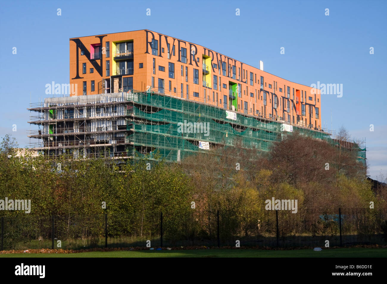 New apartments being built in New Islington, Manchester, UK Stock Photo