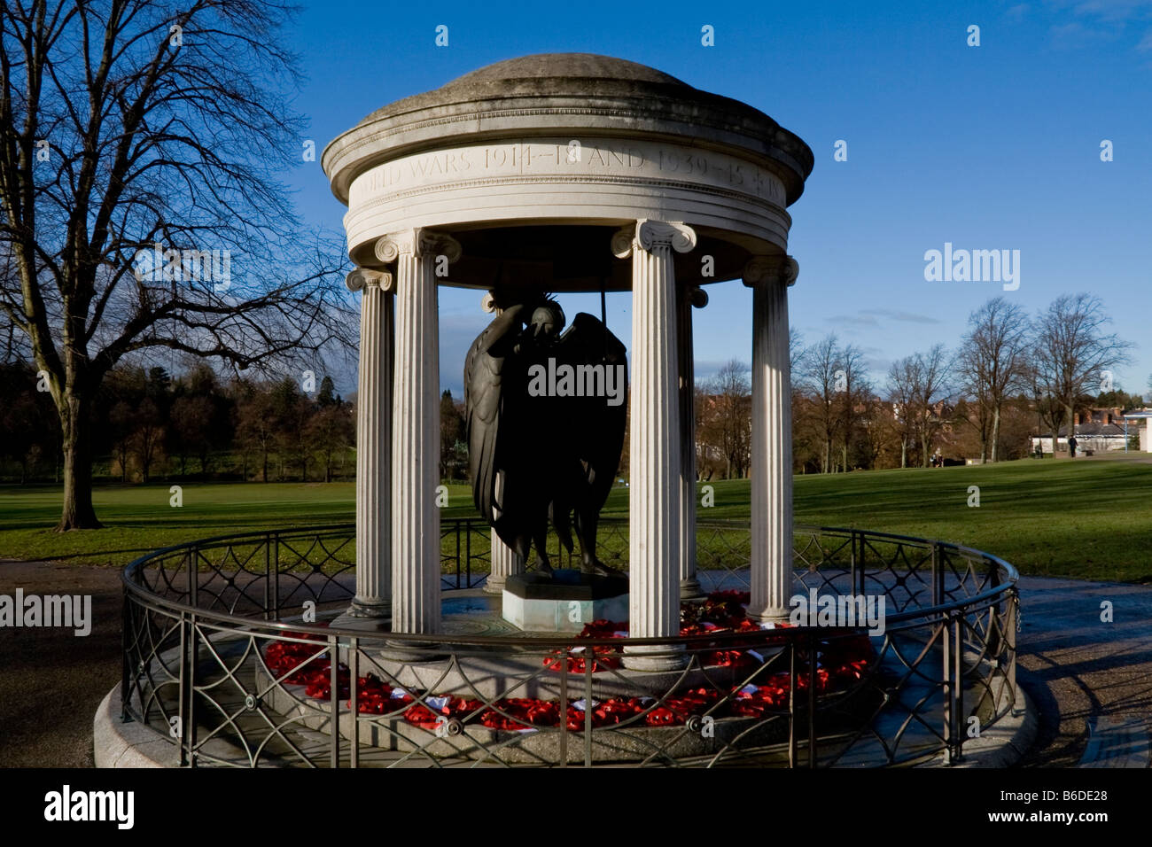 War Memorial in the Quarry Gardens, Shrewsbury, Shropshire Stock Photo