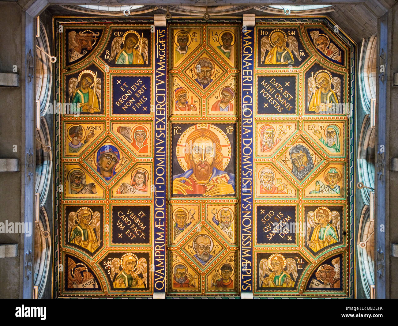 Interior buckfast abbey buckfastleigh devon hires stock photography