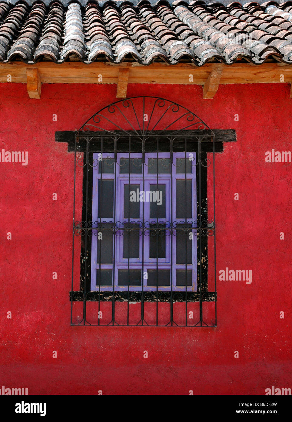 Brightly coloured house, San Cristobal de las Casas, Chiapas, Mexico