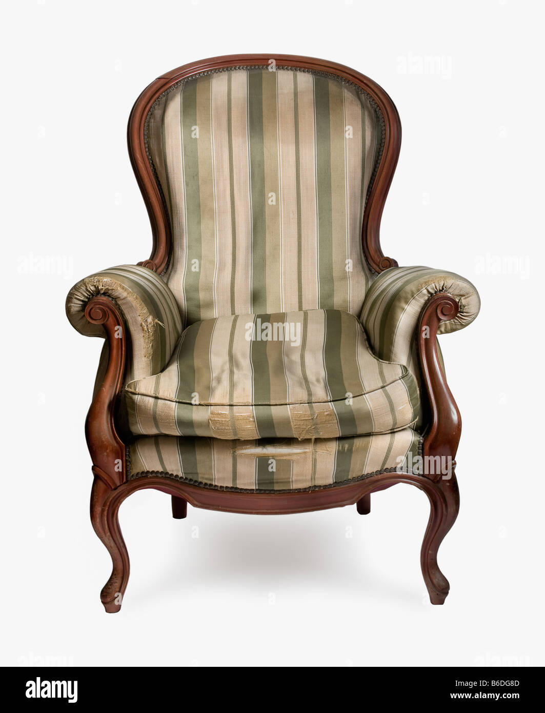 Old arm chair Stock Photo Alamy