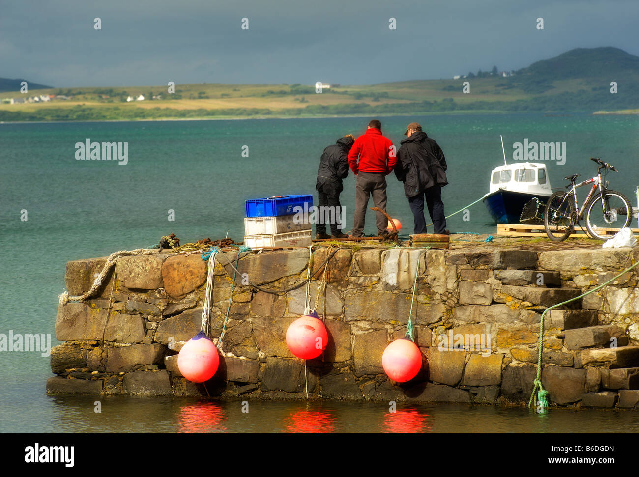 The pier at Craighouse Isle of Jura Stock Photo Alamy