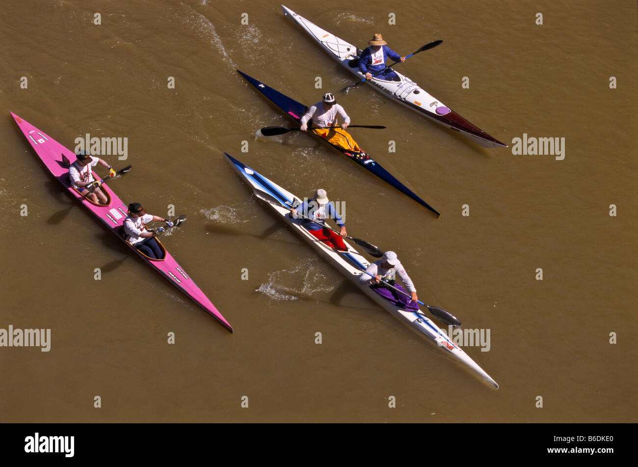 Murray River marathon, Australia Stock Photo
