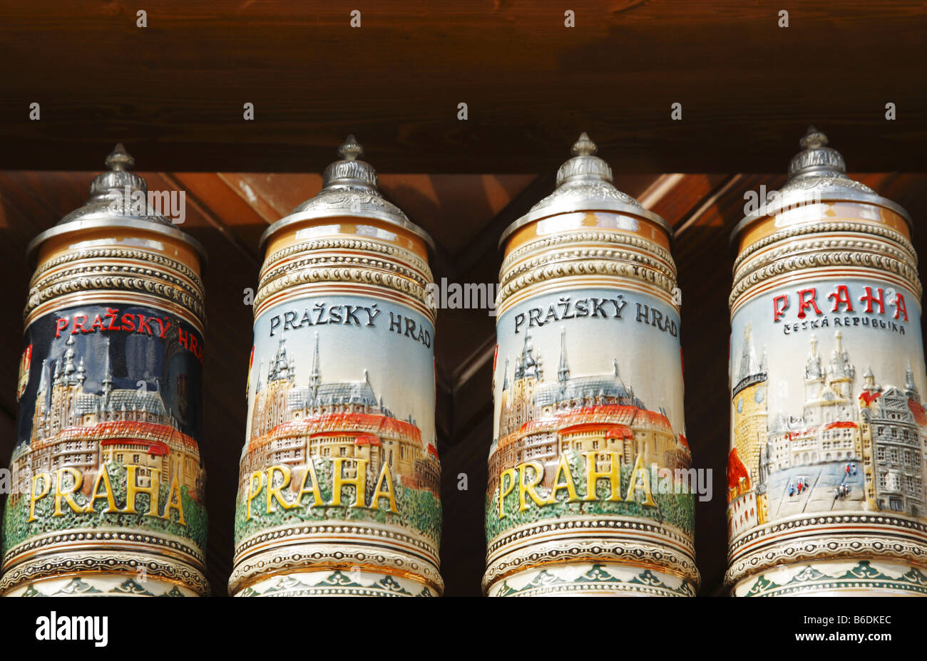 Souvenirs for sale, Czech Republic Stock Photo