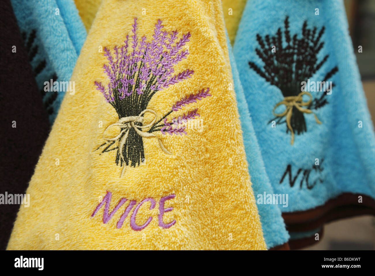 French towels for sale in Nice France Stock Photo Alamy