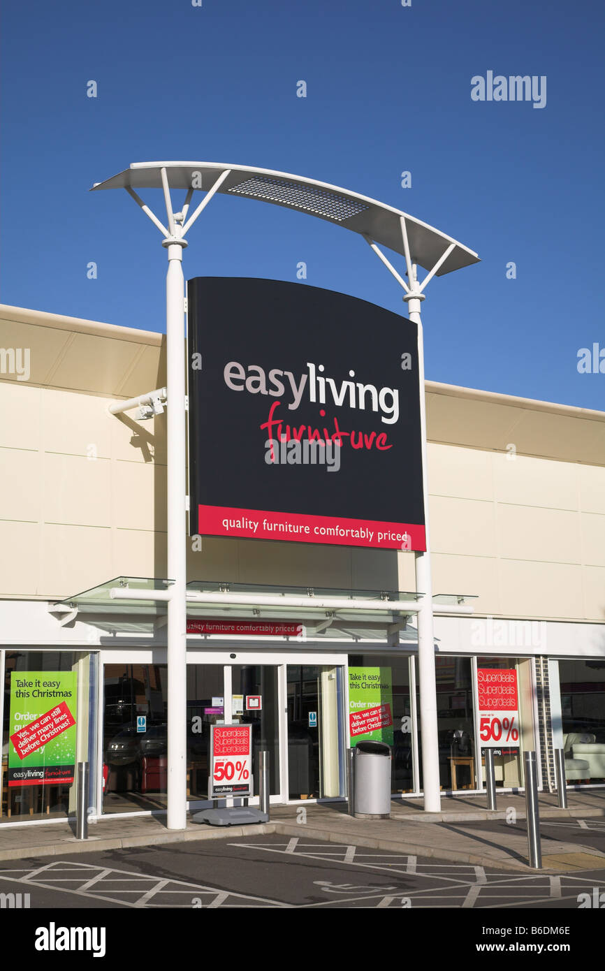 An out of town Easy Living furniture superstore. EDITORIAL USE ONLY