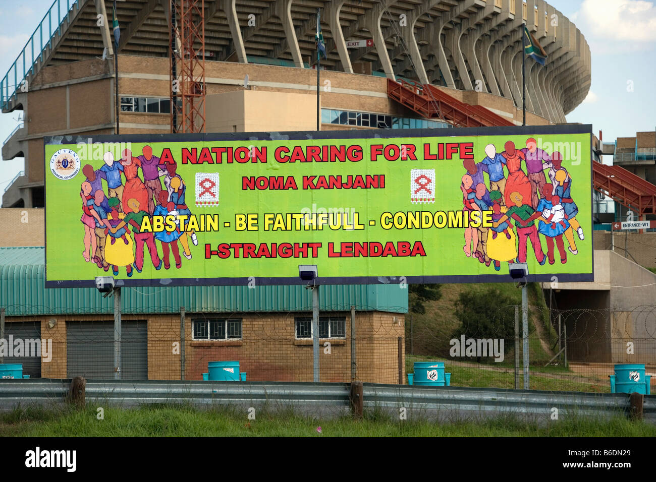 South Africa, Johannesburg, Soweto, HIV / AIDS signs Stock Photo Alamy