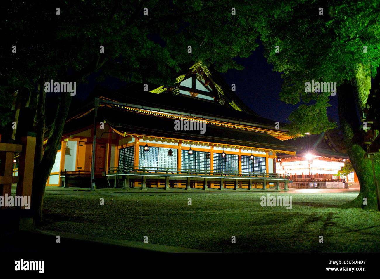Yasaka Shrine at night in Kyoto, Japan Stock Photo - Alamy