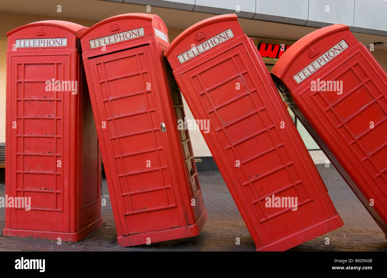 Red telephone boxes kingston hires stock photography and images Alamy