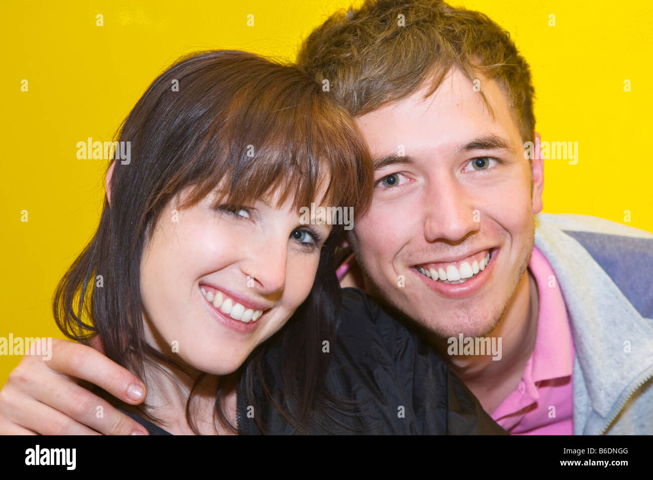 A portrait of a young couple Stock Photo - Alamy