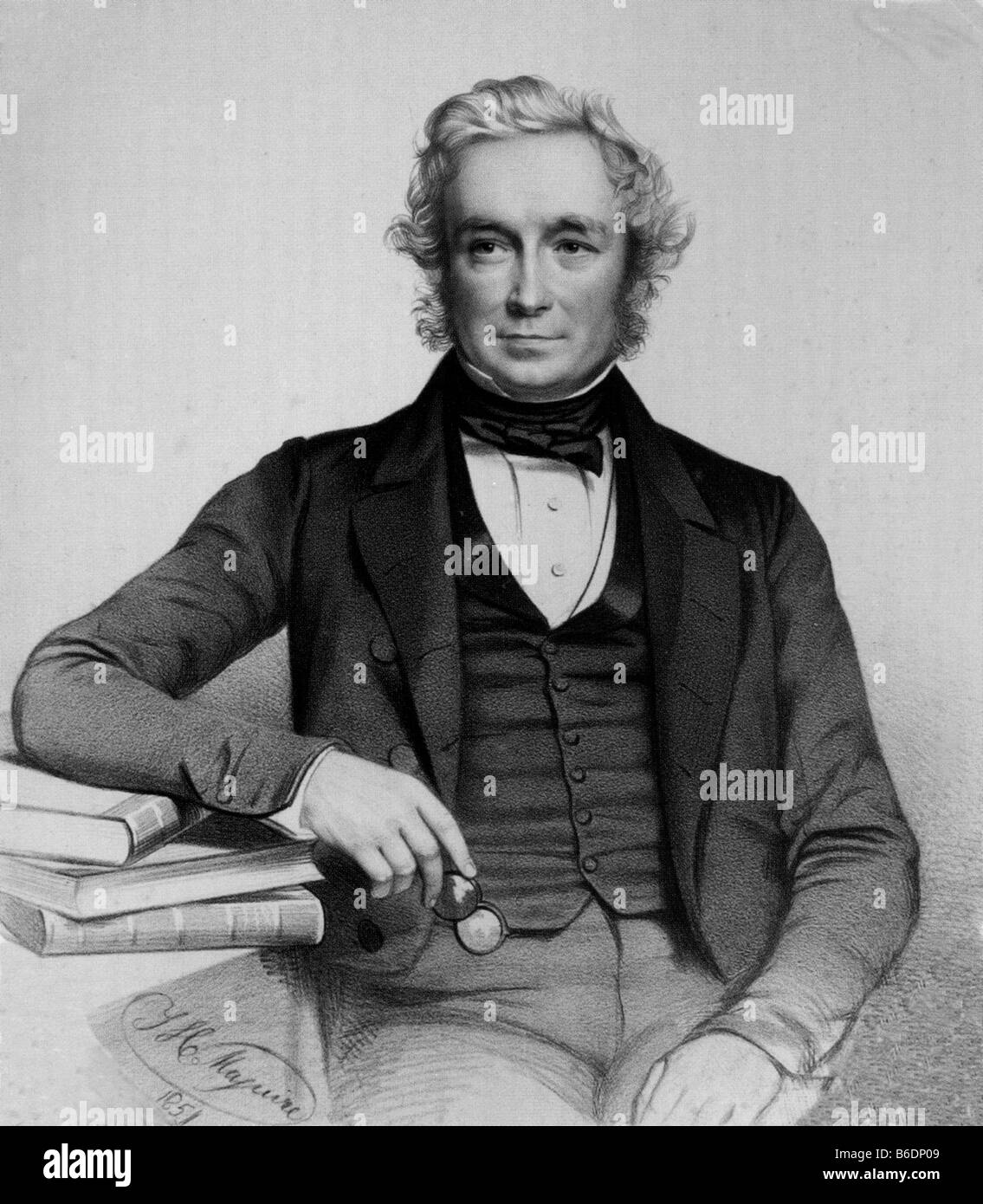 JOHN STEVENS HENSLOW British Naturalist 1796-1861 who taught Darwin at Cambridge - see Description below Stock Photo