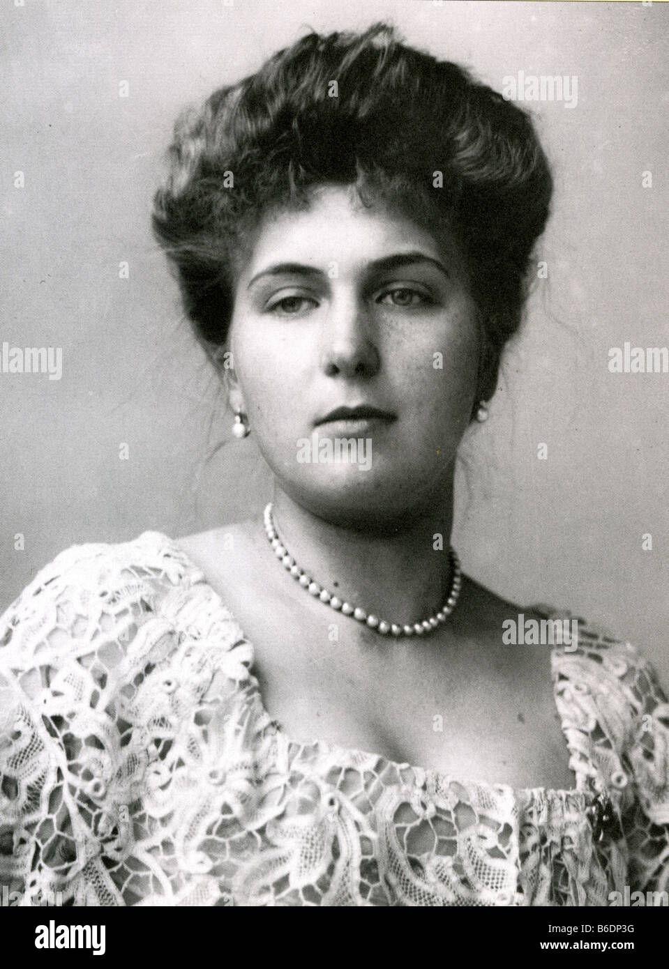 VICTORIA EUGENIE OF BATTENBERG 1887 - 1969. Queen consort of King Alfonso XIII of Spain and grand-daughter of Queen Victoria Stock Photo