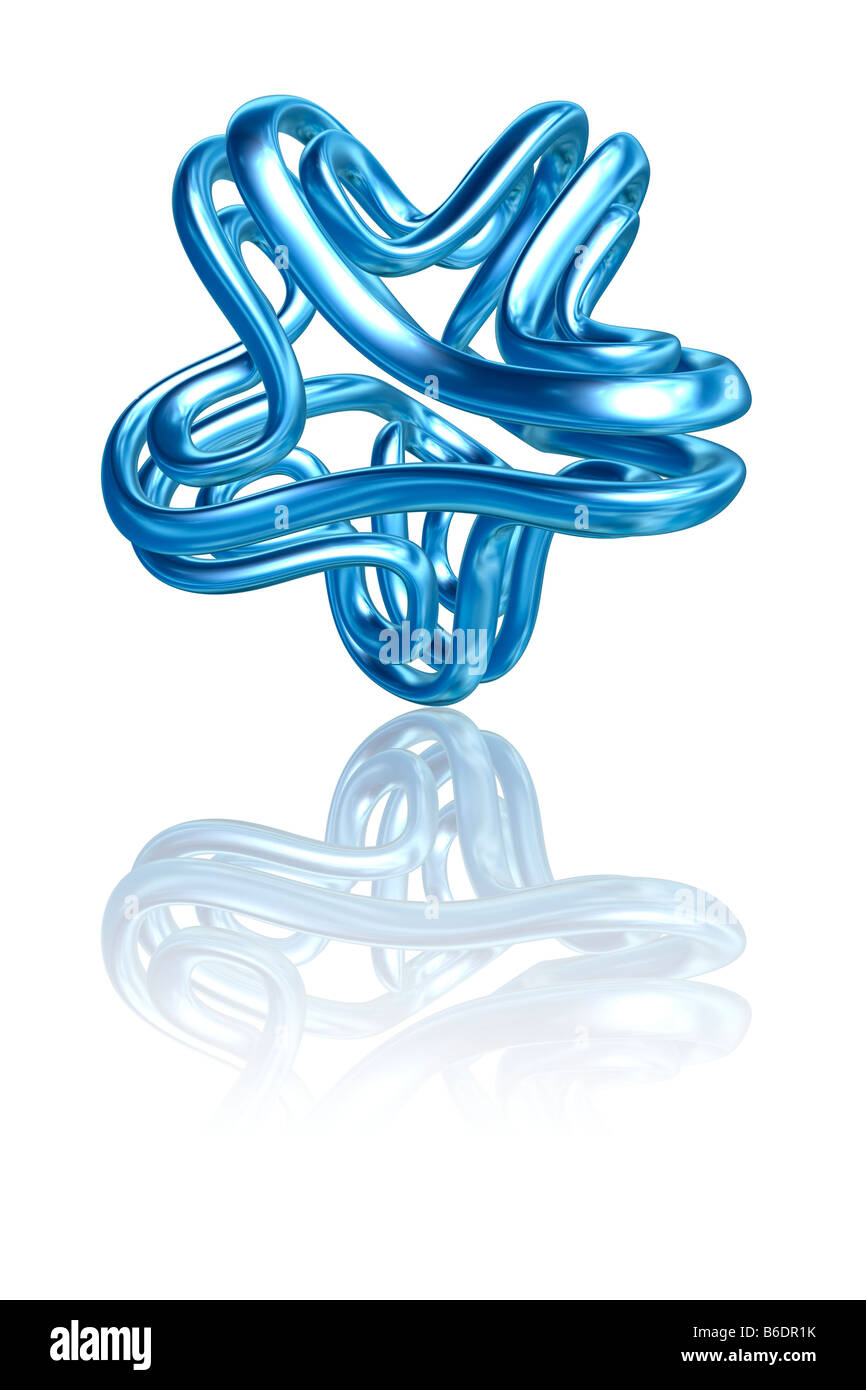 Torus knot, computer artwork Stock Photo - Alamy